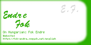endre fok business card